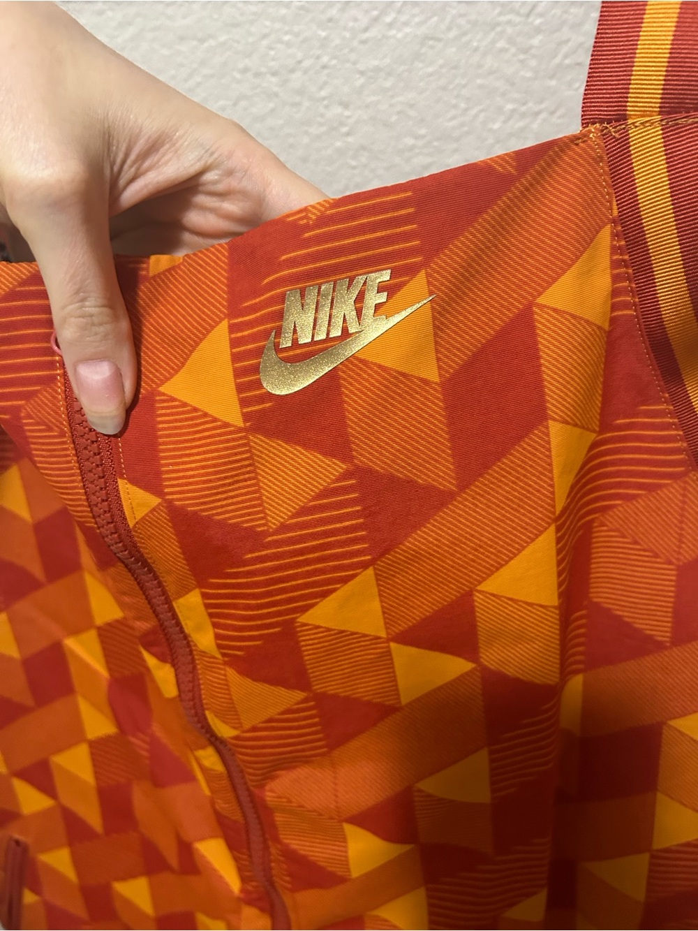 Nike x Serena Williams Design Crew Tennis Jumpsuit Cinnabar/Gold Geometric L - Picture 7 of 10